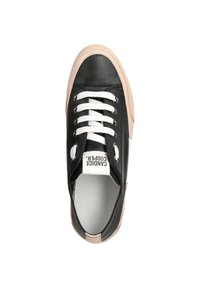 Candice Cooper Rock Patch Sneakers Donna In Nappa E Pelle Tamponata – Scarpe Estate Cool Con Lacci - 4