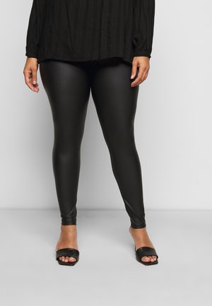 Pieces Curve PCNEW SHINY - Κολάν - Παντελόνια - black