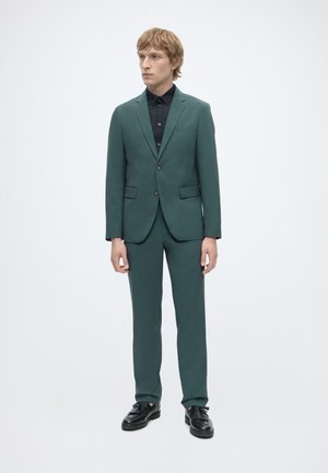 Lindbergh PLAIN MENS SUIT  - Dress - deep green