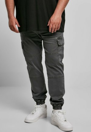 WASHED JOGGING - Cargo trousers - darkshadow