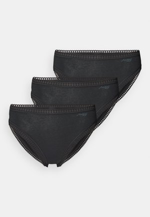 GO CRUSH HIGH LEG 3 PACK - Kratke gaće - black