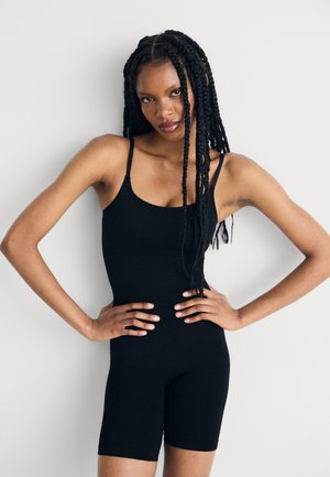 SEAMLESS BIKER BODYSUIT - Figūrą formuojantys apatiniai - black