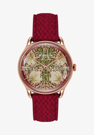 UHR MORRIS & CO ROSE GOLD RED PERLON 30MM - Watch - crimson