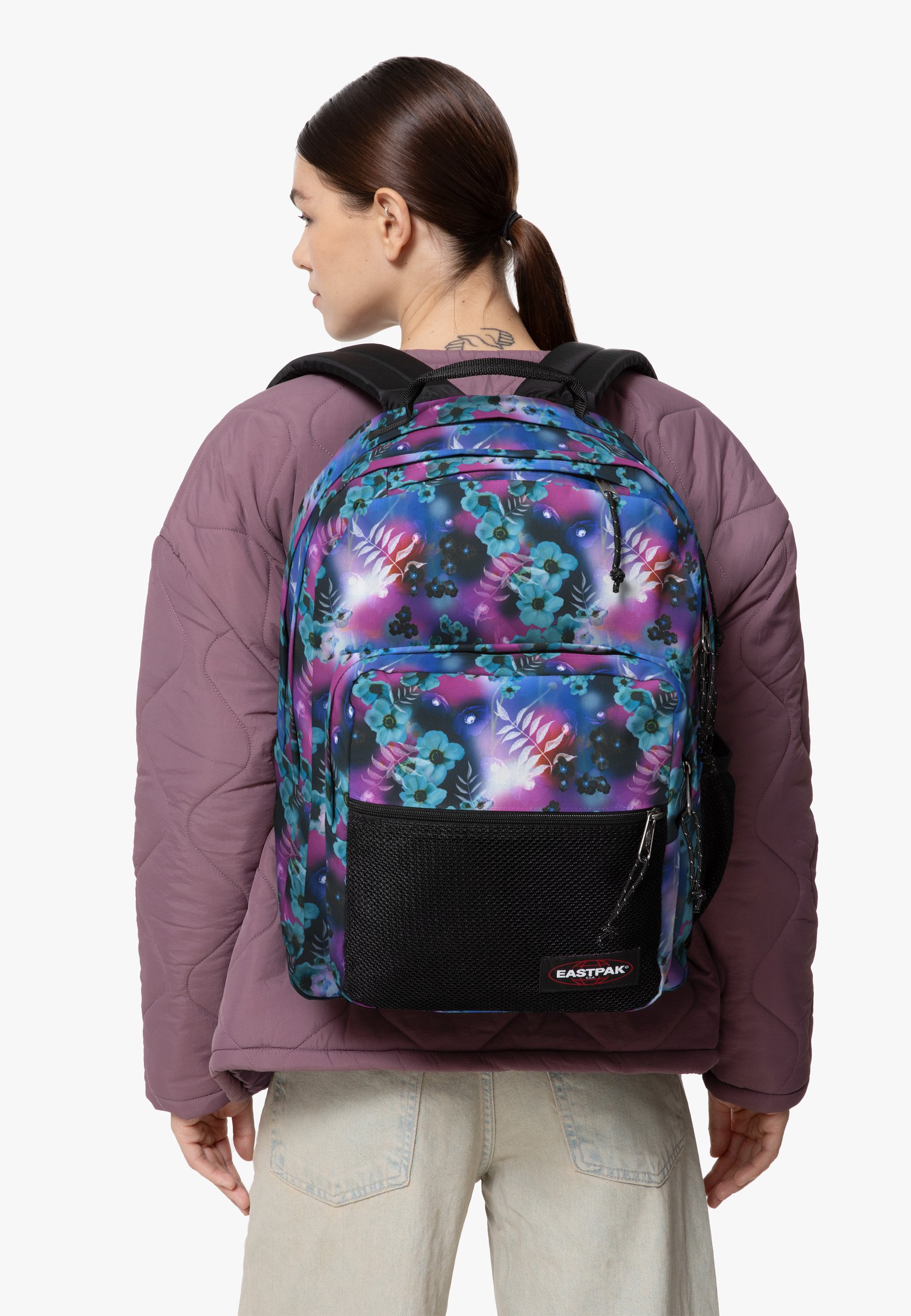 Eastpak PINZIP Zaino dreamflower dark/bianco