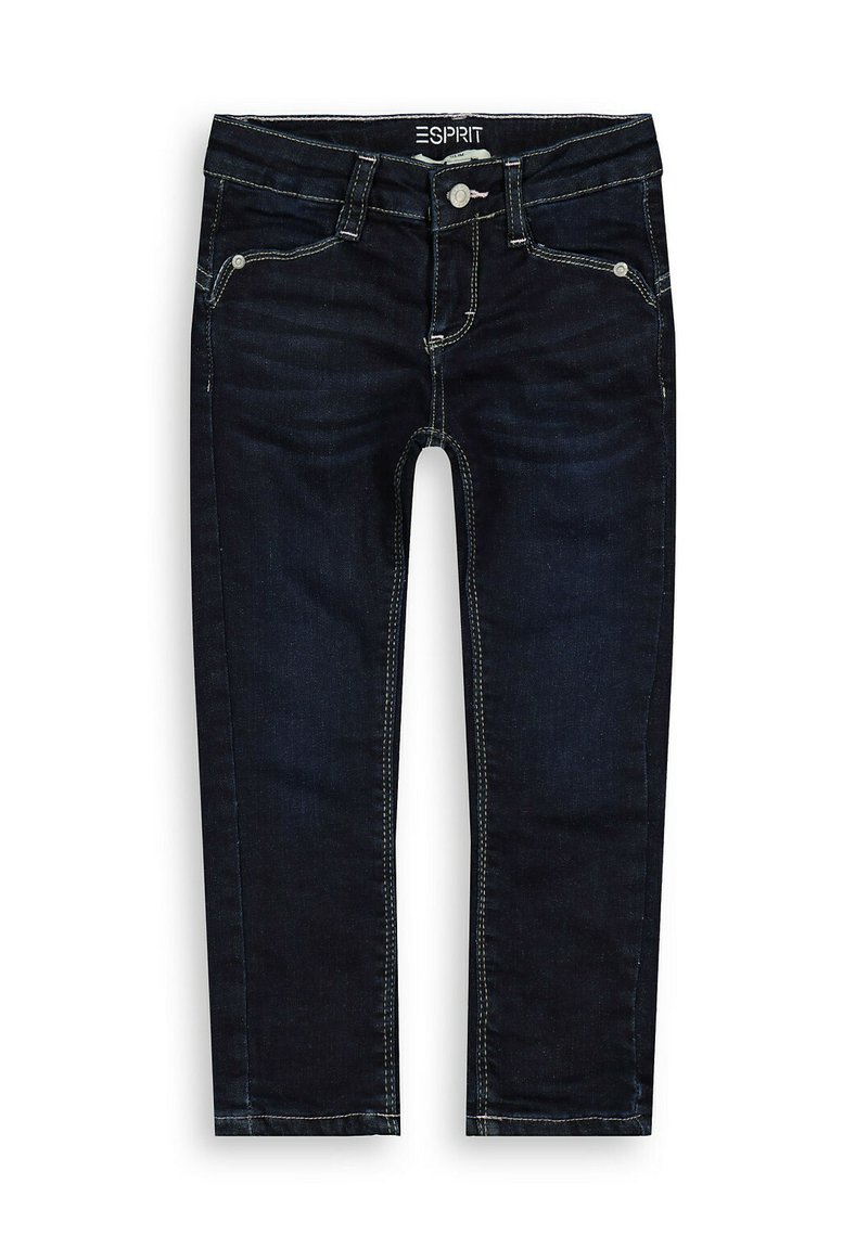 Esprit Slim fit jeans donkerblauw denim