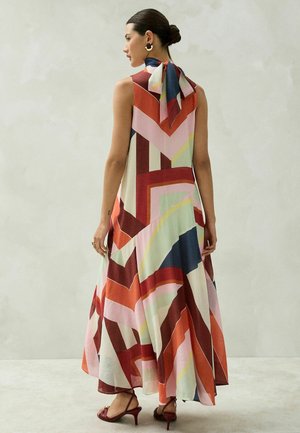 Next, REGULAR FIT - SLEEVELESS HIGH NECK ASYMMETRICAL OCCASSION DRESS - Ballkleid - multi stripe print