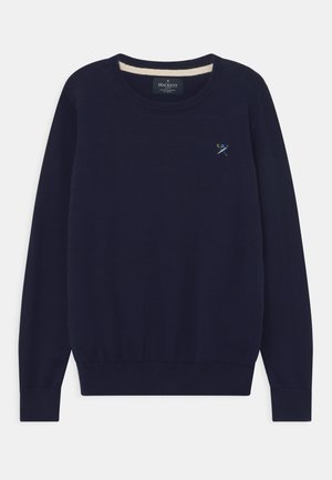 LOGO CREW - Strickpullover - navy