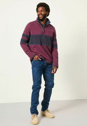 REGULAR FIT - STRIPE - Langarmshirt - plum purple
