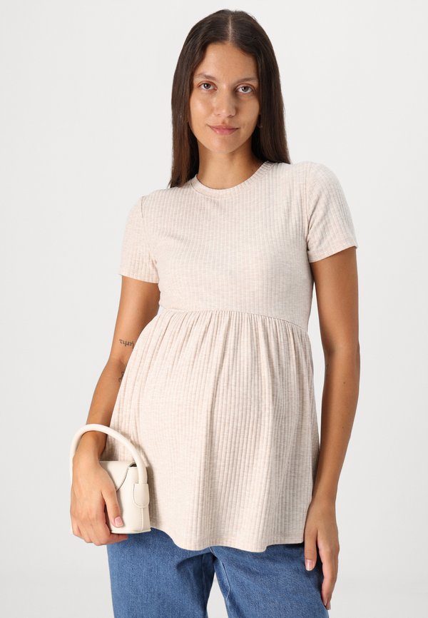 OLMMALAYA - Basic T-shirt - pumice stone3