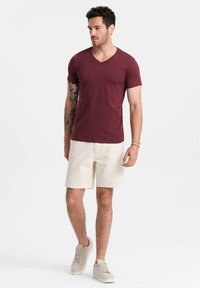 Ombre TSBS - Jednoduché tričko - burgundy