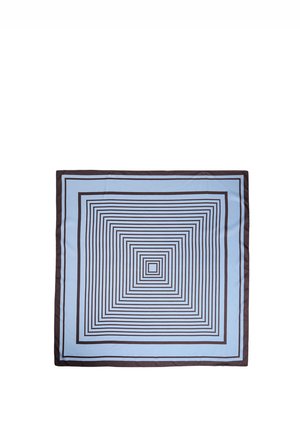 CHECKED LINE - Halsdoek - light blue