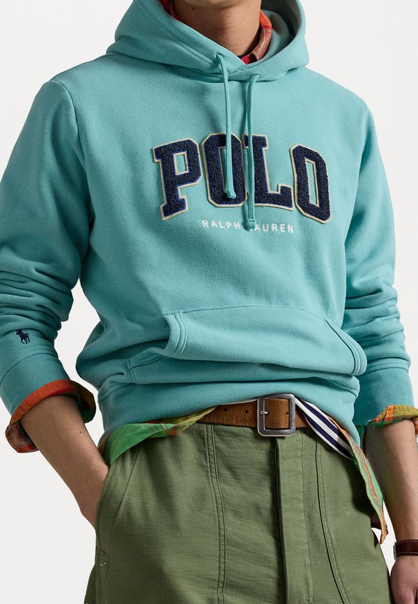THE RL FLEECE LOGO HOODIE - Sweatshirt - deep seafoam3