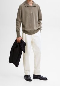 Massimo Dutti Maglione - light brown