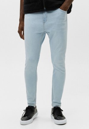 Straight leg jeans - stone blue denim