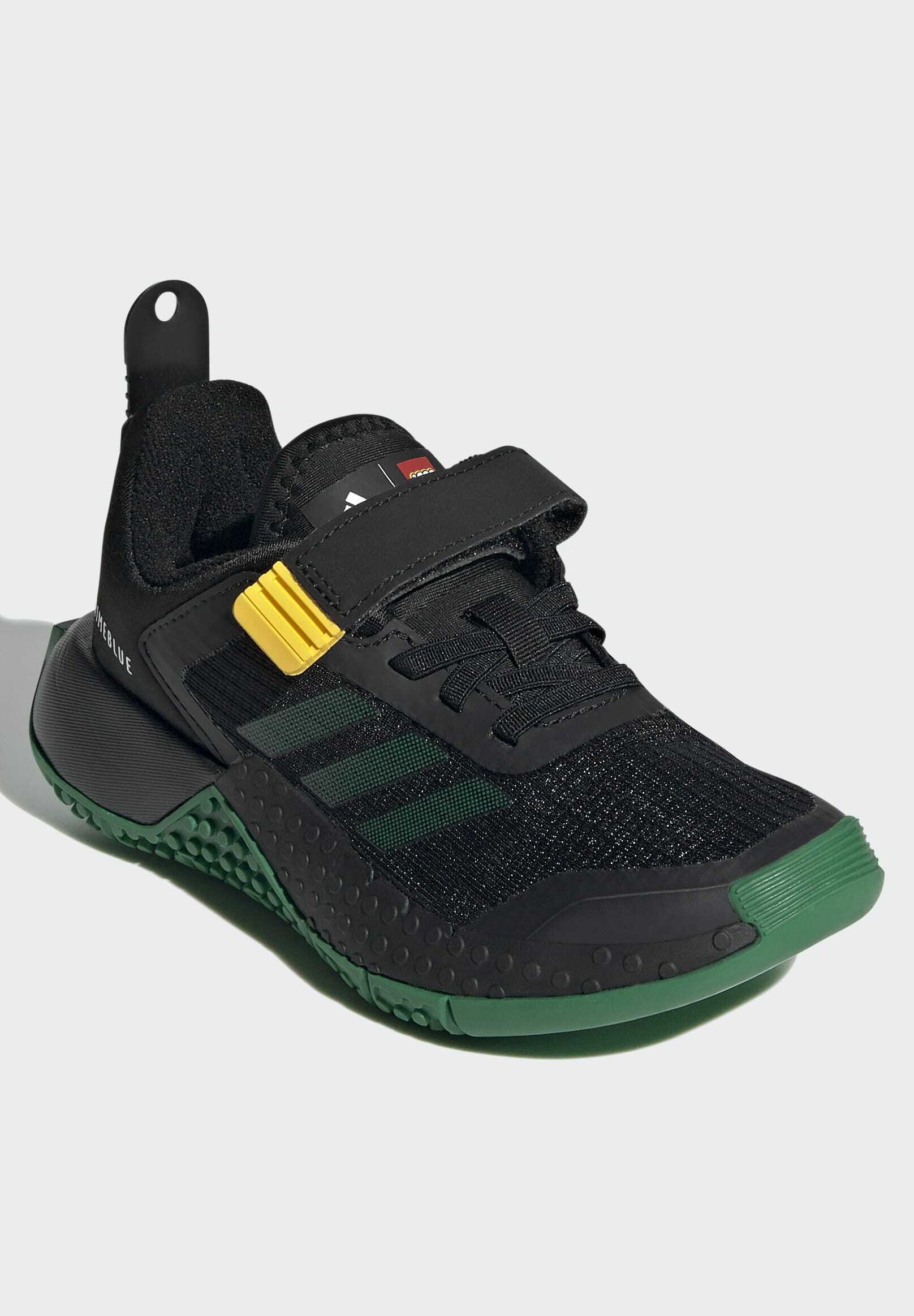 adidas Performance X LEGO SPORT RUNNING ACTIVE - Neutral running shoes -  black/green - Zalando.co.uk