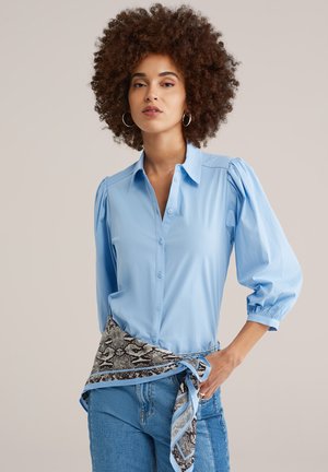 Gombos blúz - light blue