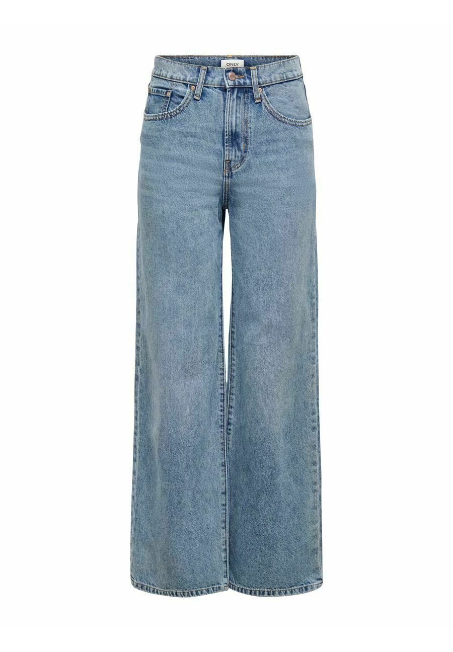 ONLY WIDE LEG Vaqueros boyfriend - blue denim/azul - Zalando