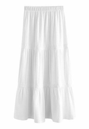 TEXTURED  PETITE - Maxi szoknya - white