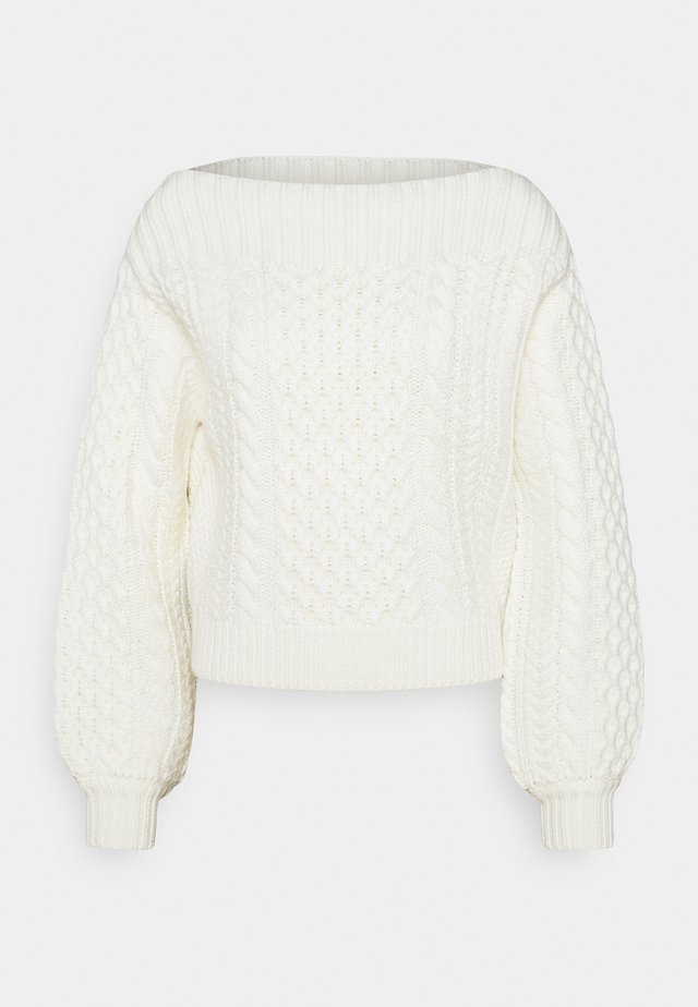 CHUNKY - Strickpullover - ivory