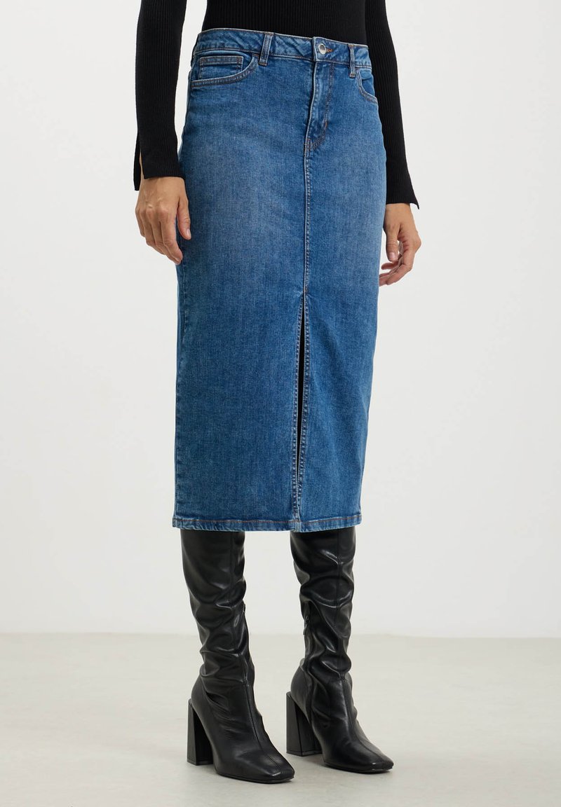 Calliope Gonna di jeans blu/blunero metallico Zalando.it