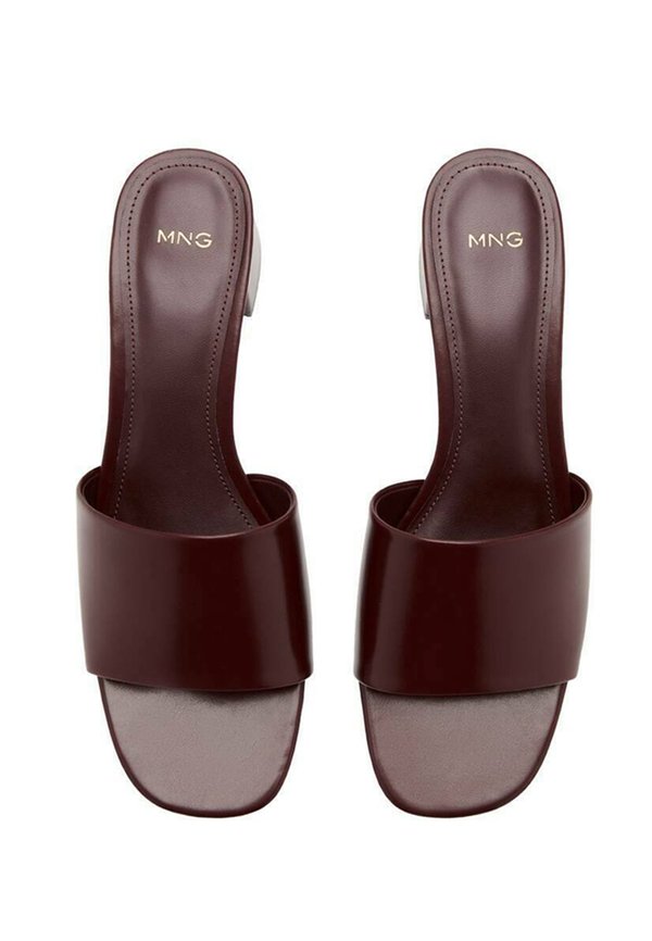 BLOCK - Heeled mules - bordeaux4