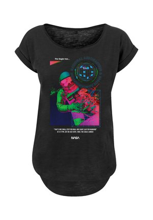 NASA THE EAGLE HAS LANDED RETRO - Print T-shirt - schwarz