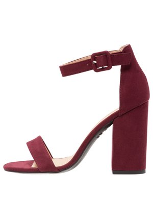 Sandales à talons hauts - dark red