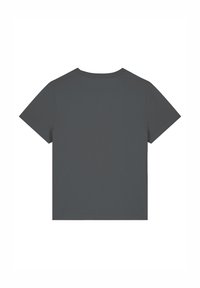 Grijze t-shirt met korte mouwen en een ronde hals, gemaakt van zachte katoen, met een eenvoudig ontwerp zonder patronen of accenten.