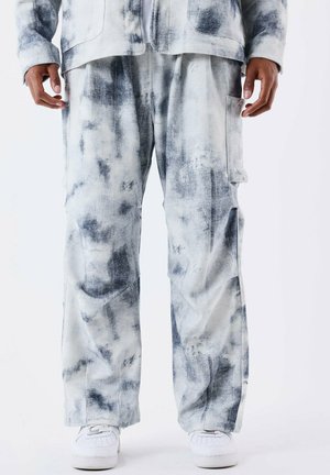 Project X Paris PANTALON KALASH X PXP EN TOILE DELAVÉ - Pantalon cargo - bleu