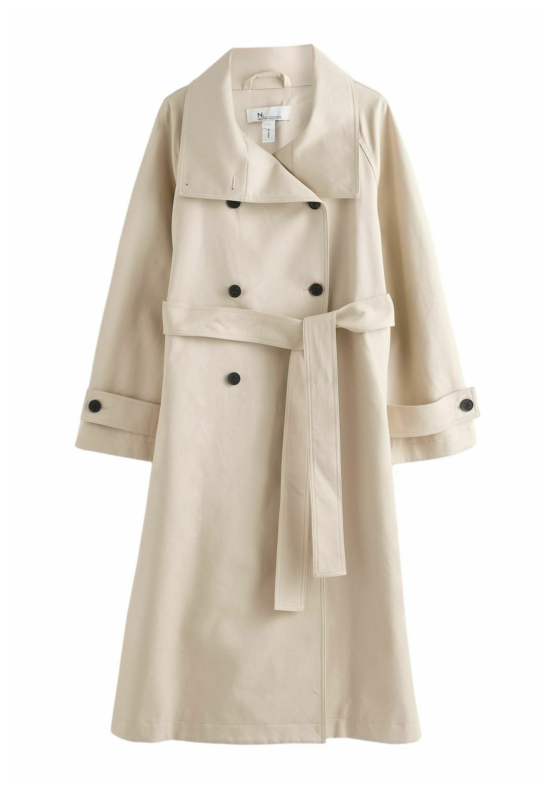 stand collar pearl button coat（beige） Women's Water‐Repellent Stand Collar Coat | MUJI