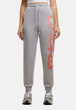 HYENA  - Tracksuit bottoms - grey melange salmon