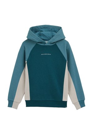 RIDGE - Felpa con cappuccio - green/blue