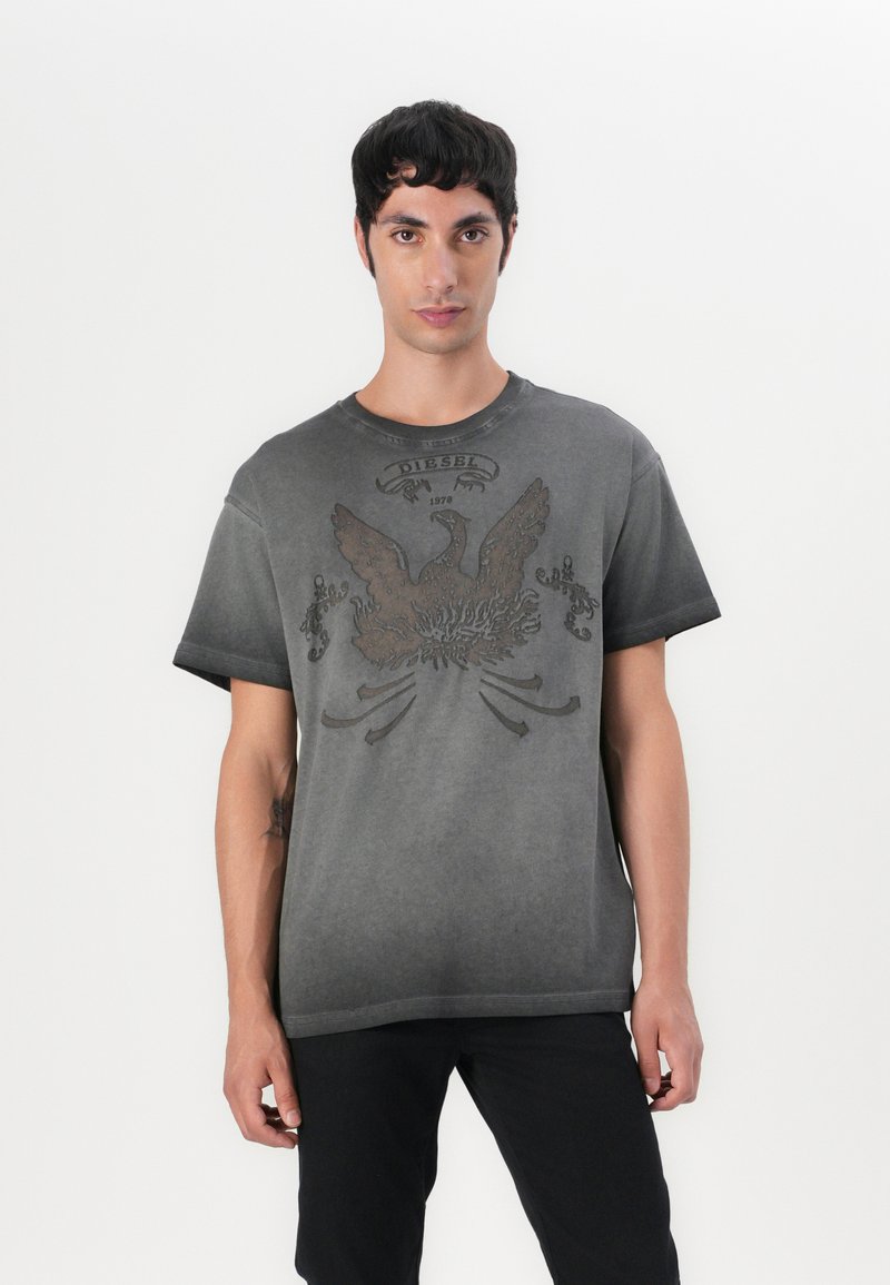 Diesel - NORM - T-Shirt print - dark grey, Vergrößern