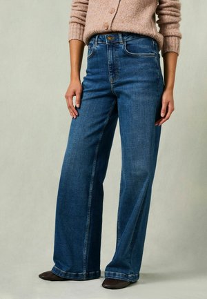 FatFace, PETITE FIT - WIDE LEG JEANS - Wide Leg - indigo blue