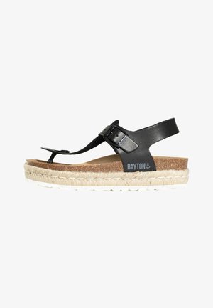 T-bar sandals - black