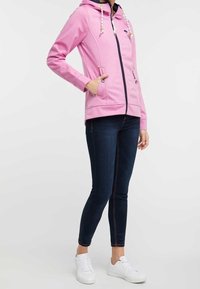 Schmuddelwedda Vodotěsná bunda - mottled pink