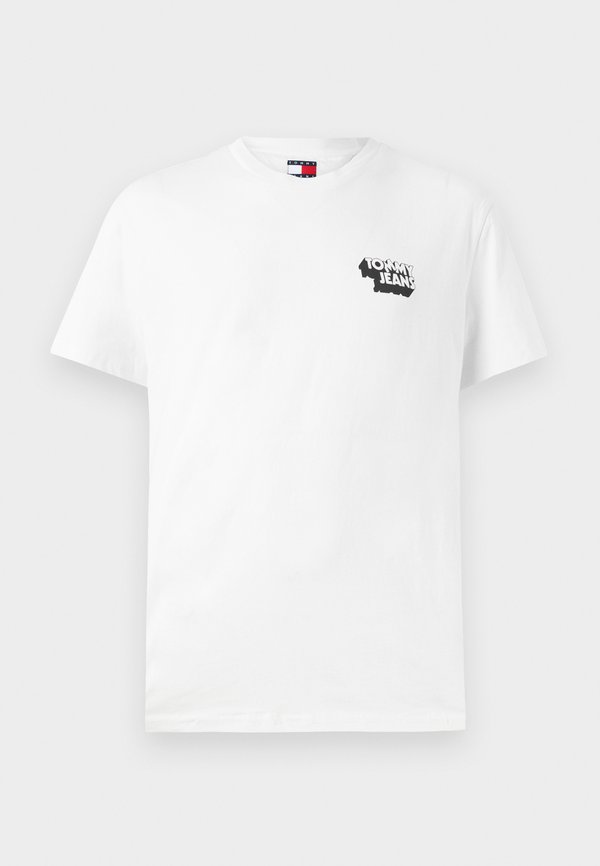TJM SLIM STACK LOGO TEE - Print T-shirt - ecru3