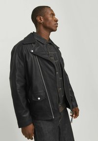 Jack & Jones PREMIUM Jachetă piele - black
