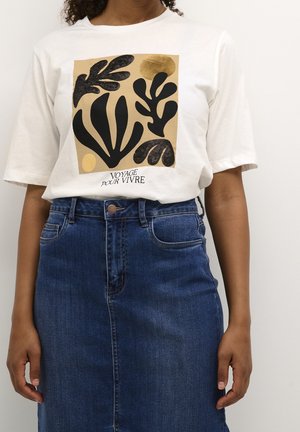 T-shirt print - beige