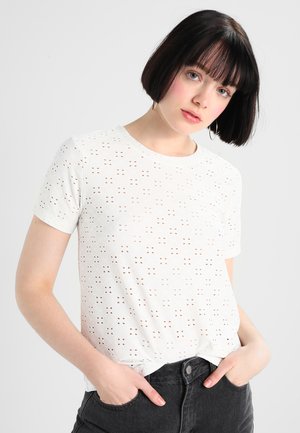 JDYCATHINKA TAG TOP NOOS - Blouse - cloud dancer