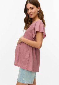 MAMALICIOUS NORMAL GESCHNITTEN V-AUSSCHNITT - Blusa - nostalgia rose
