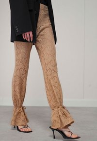 ROKH TIE HEM TROUSERS - Παντελόνι - black