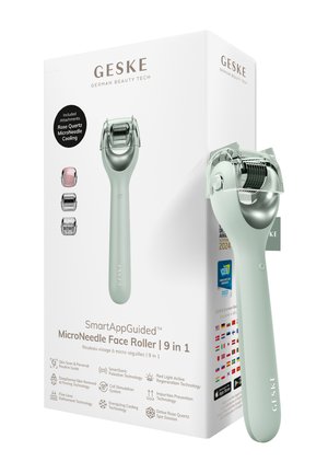 GESKE MICRONEEDLE FACE ROLLER | 9 IN 1 | SMARTAPPGUIDED - Accessoires soin du corps - green