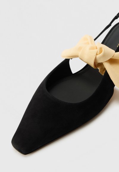 NEOUS UBA - Μπαλαρίνες με λουράκι στον αστράγαλο - black