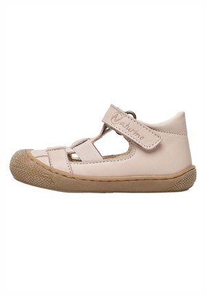 Sandales Naturino Paros En Toile Bleue - Bout Ouvert, Double Fermeture Velcro Et Boucle Métallique - Semelle Caoutchouc