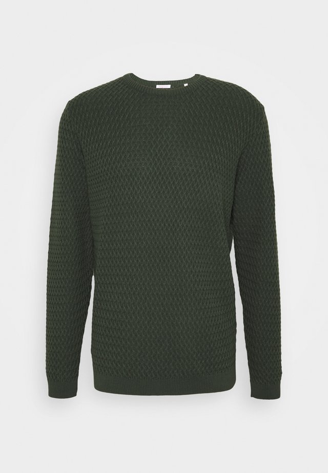 SMALL DIAMOND - Strickpullover - forrest night