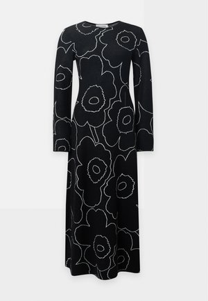 Marimekko, TAKAISIN PIIRTO UNIKKO DRESS - Рокля тип пуловер - black/off white