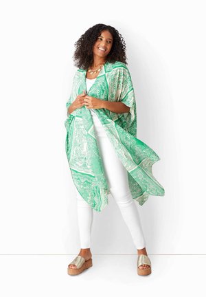 TILE PRINT KIMONO - Summer jacket - green