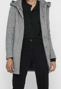ONLY Abrigo corto - mottled light grey