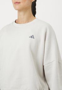 adidas Sportswear ESSENTIALS SMALL LOGO FEEL COZY  - Sportinis megztinis - alumina/grey four